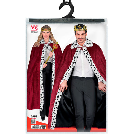 Widmann SRL Koningsmantel bordeaux rood 140cm