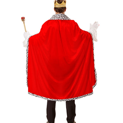 Widmann SRL Koningsmantel met kroon rood