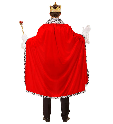 Widmann SRL Koningsmantel met kroon rood