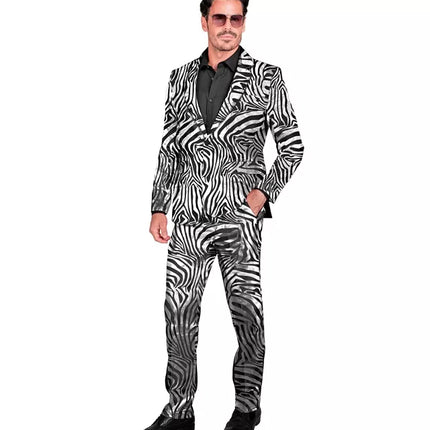 Widmann SRL Kostuum dierenprint zilver