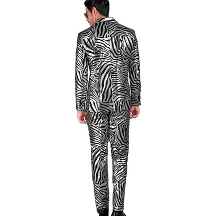 Widmann SRL Kostuum dierenprint zilver