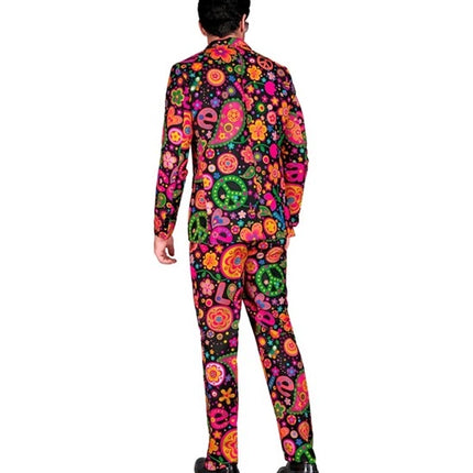 Widmann SRL Kostuum neon hippie