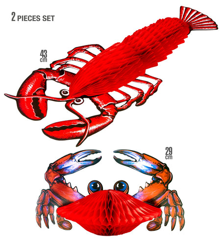 Widmann SRL Kreeft en krab decoratie voor party