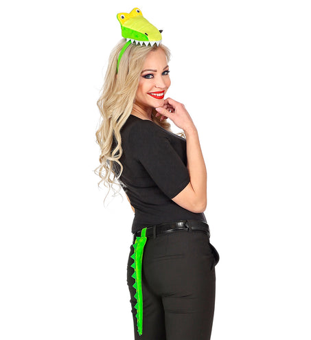 Widmann SRL Krokodil diadeem met staart