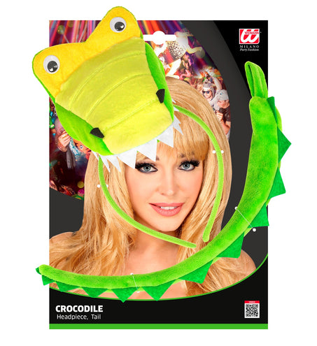 Widmann SRL Krokodil diadeem met staart