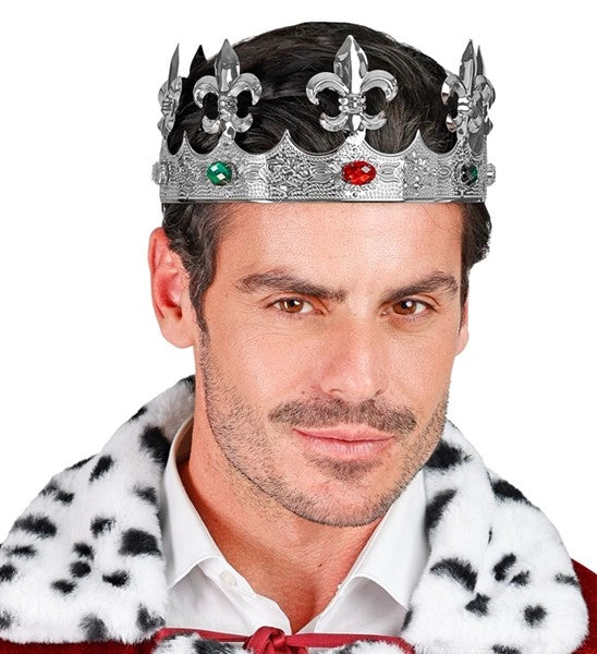 Widmann SRL Kroon metaal zilver met edelstenen haarband Yara