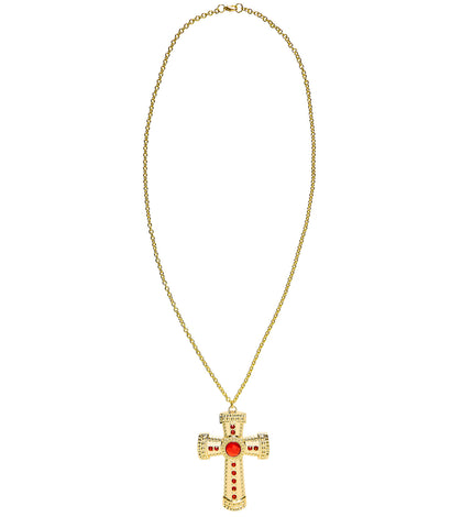 Widmann SRL Kruis met edelsteen aan ketting