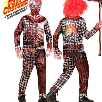 Widmann SRL Kwaadaardige clown kostuum Mila kinderen