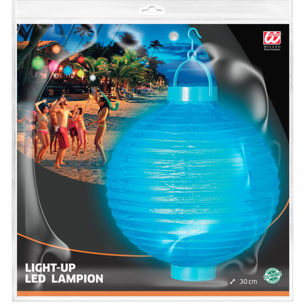 Widmann SRL Lampion Met Licht 30Cm Blauw