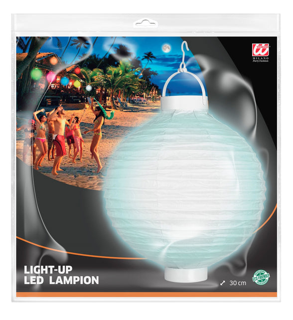 Widmann SRL Lampion Met Licht 30Cm Wit