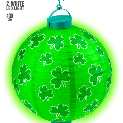 Widmann SRL Lampion St. Patricksday met licht groen