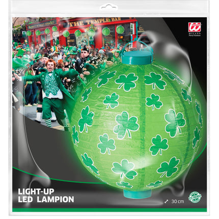 Widmann SRL Lampion St. Patricksday met licht groen