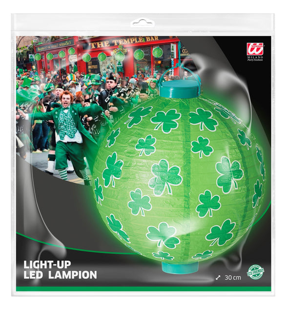 Widmann SRL Lampion St. Patricksday met licht groen