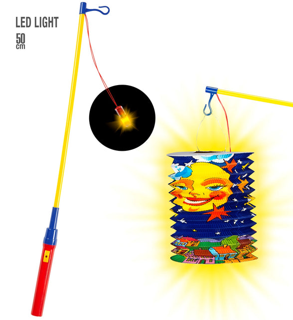 Widmann SRL Lampionnen stokje en lichtje