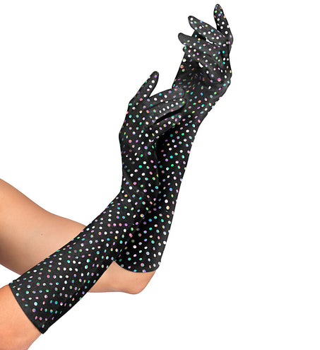 Widmann SRL Lange Handschoenen Fluweel Met Decoraties