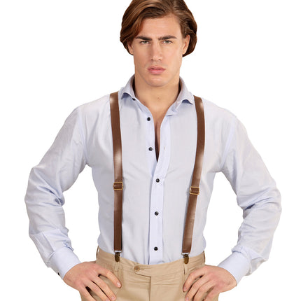 Widmann SRL Lederlook bretels voor party's