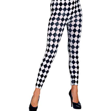 Widmann SRL Legging geruit zwart wit