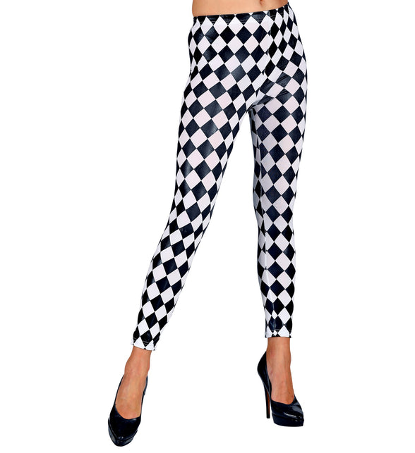 Widmann SRL Legging geruit zwart wit