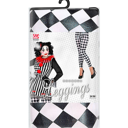 Widmann SRL Legging geruit zwart wit