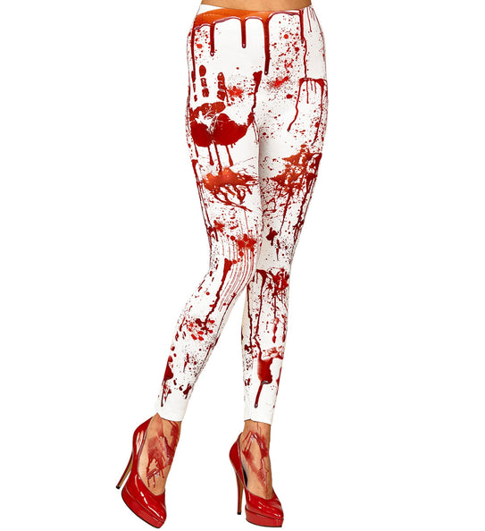 Widmann SRL Legging met bloed halloween