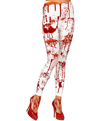 Widmann SRL Legging met bloed halloween