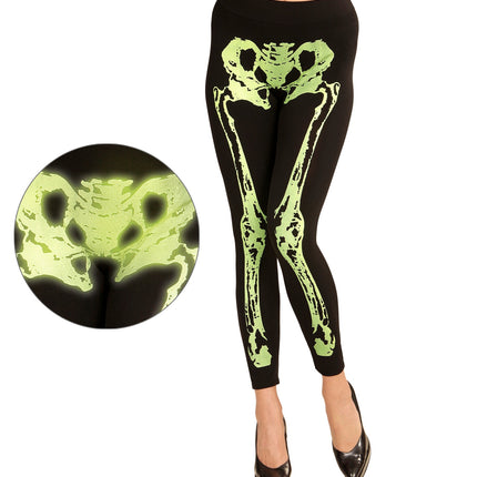 Widmann SRL Legging skelet neon groen