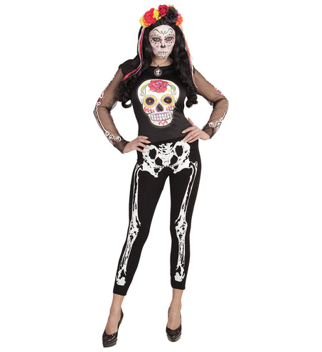 Widmann SRL Legging skelet zwart wit