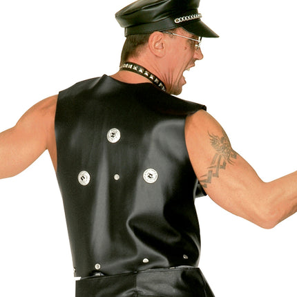 Widmann SRL Leren vest motor man