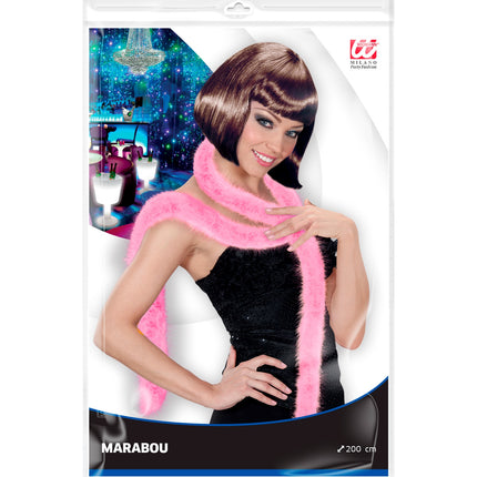 Widmann SRL Licht roze  dunne boa