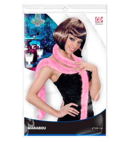 Widmann SRL Licht roze  dunne boa