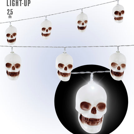 Widmann SRL Lichtketting deco met schedels