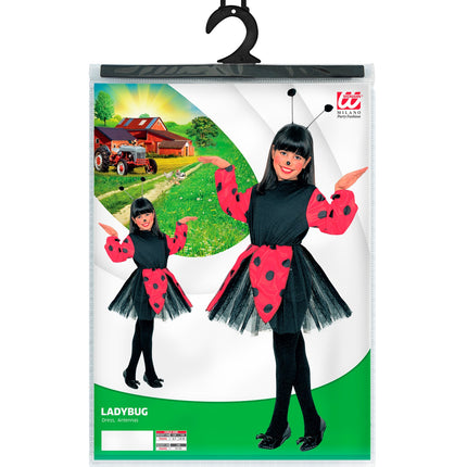 Widmann SRL Lieveheersbeestje jurk Sprietje kind