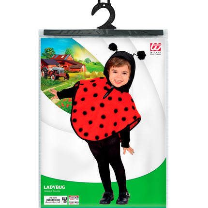 Widmann SRL Lieveheersbeestje poncho kinderen