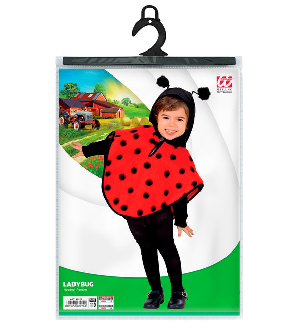 Widmann SRL Lieveheersbeestje poncho kinderen