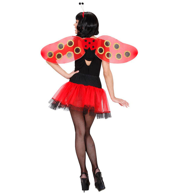 Widmann SRL Lieveheersbeestje vleugels met voelsprieten