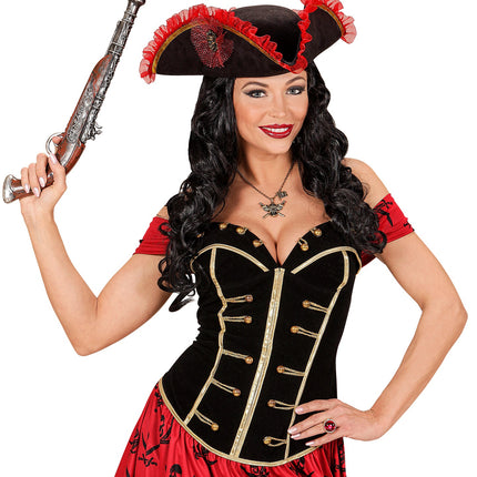 Widmann SRL Luxe driehoekige piratenhoeden