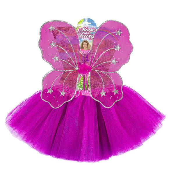 Widmann SRL Magische fee setjes donker roze