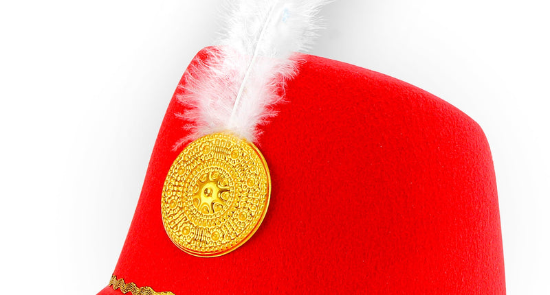 Widmann SRL Majorette hoed rood kind