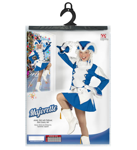 Widmann SRL Majorette kostuum Stacy dames blauw