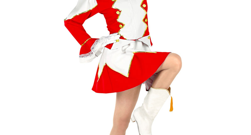 Widmann SRL Majorette kostuum Stacy dames rood