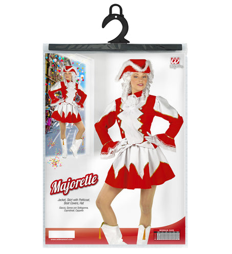 Widmann SRL Majorette kostuum Stacy dames rood