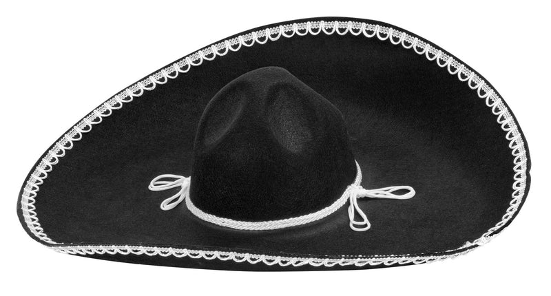 Widmann SRL Mariachi hoed sombrero zwart wit