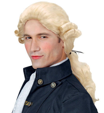 Widmann SRL Markies pruik Graaf Nelson in blond