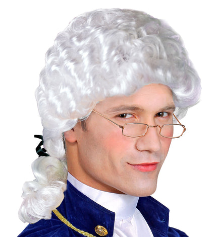 Widmann SRL Markies pruik Mozart wit