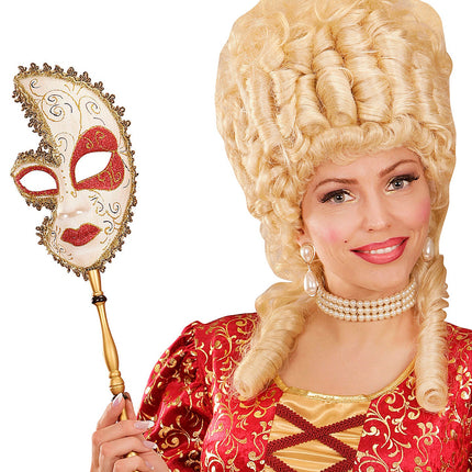 Widmann SRL Markiezen masker op stokje