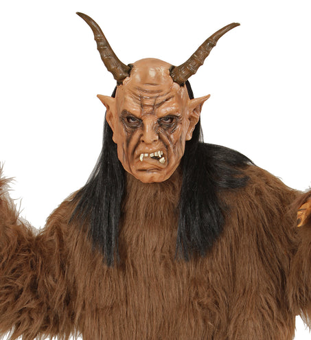 Widmann SRL Masker duivel met hoorns en haar