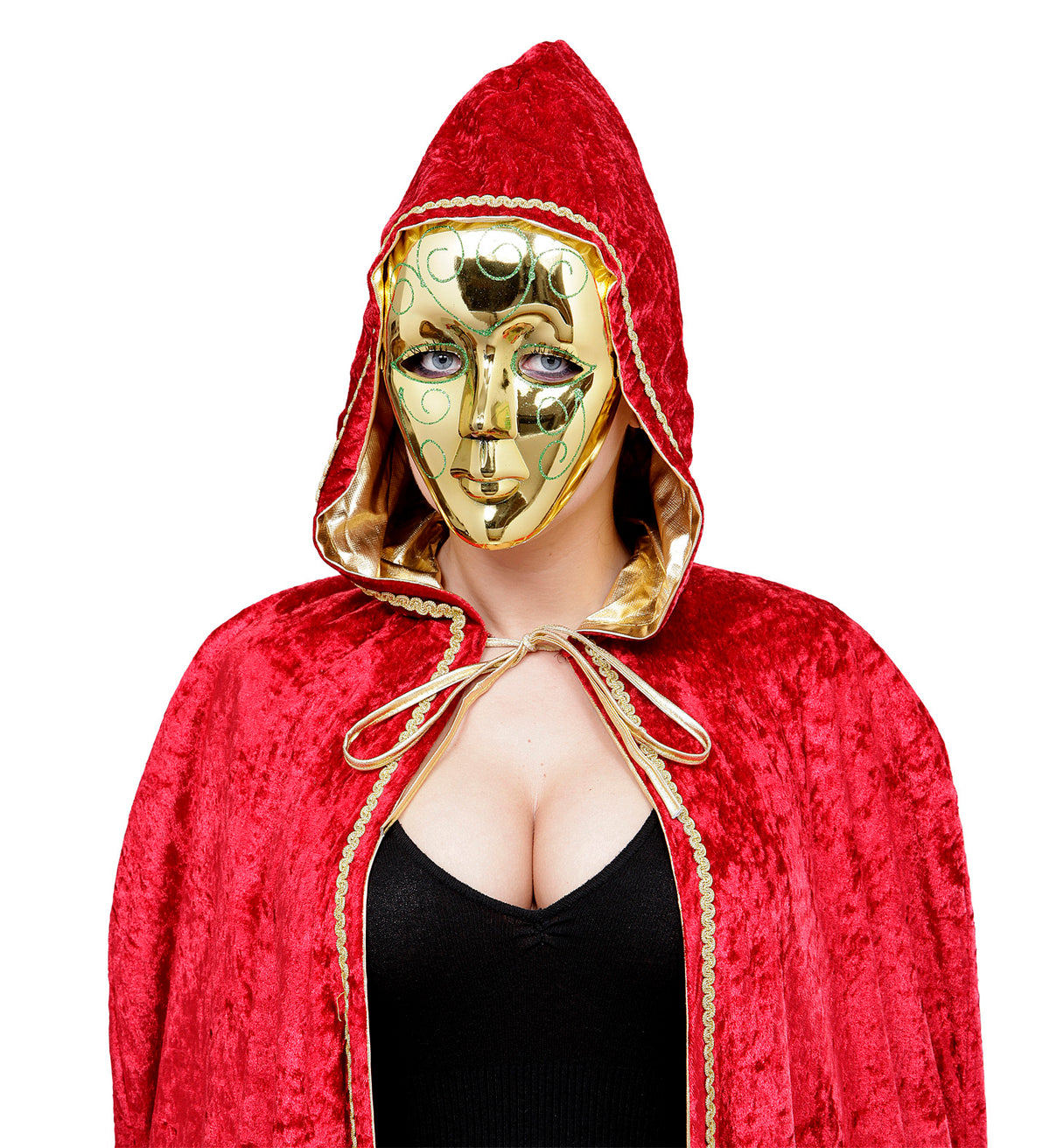 Masker goud met glitter | Feestelijk en sprankelend masker