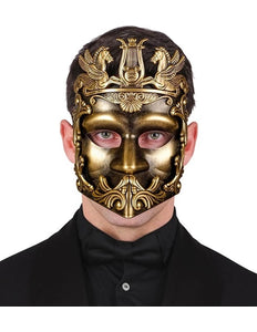 Widmann SRL Masker grieks/romeins goud Maud