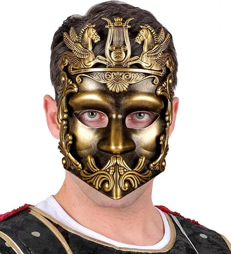 Widmann SRL Masker grieks/romeins goud Maud