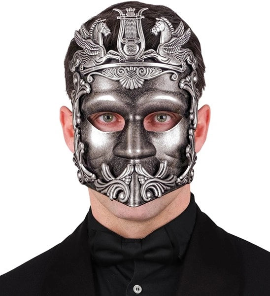 Widmann SRL Masker grieks/romeins zilver Noah